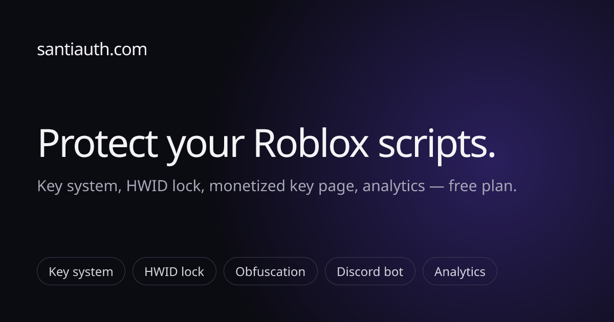Shop & Robux — Docs | SantiAuth